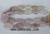 CNG5448 15.5 inches 20*30mm - 35*45mm faceted freeform kunzite beads