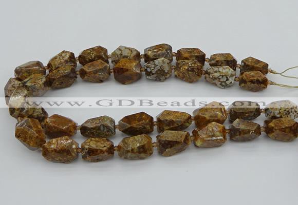 CNG5456 15.5 inches 12*16mm - 15*22mm faceted nuggets opal beads