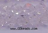 CNG5472 15.5 inches 8mm faceted nuggets white crystal beads