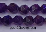 CNG5493 15.5 inches 10mm faceted nuggets amethyst gemstone beads