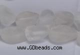 CNG5530 15.5 inches 10*14mm - 12*16mm nuggets white crystal beads