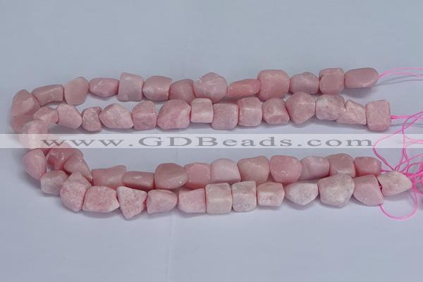 CNG5536 15.5 inches 10*14mm - 12*16mm nuggets Chinese pink opal beads