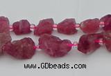 CNG5550 15.5 inches 4*6mm - 8*12mm nuggets pink tourmaline beads