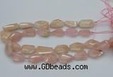 CNG5590 15.5 inches 15*20mm - 22*30mm faceted freeform morganite beads