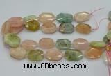 CNG5593 15.5 inches 20*25mm - 25*30mm faceted freeform morganite beads