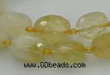 CNG5605 15.5 inches 10*14mm - 13*18mm faceted nuggets citrine beads