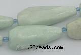 CNG5636 15.5 inches 15*35mm - 18*45mm faceted teardrop amazonite beads