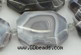 CNG5689 20*30mm - 35*45mm faceted freeform botswana agate beads