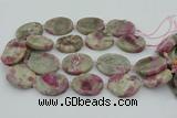 CNG5744 15.5 inches 25*35mm - 30*40mm freeform pink tourmaline beads