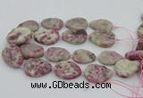 CNG5745 15.5 inches 25*35mm - 30*40mm freeform pink tourmaline beads