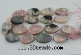 CNG5748 15.5 inches 25*35mm - 30*40mm freeform pink opal beads