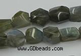 CNG5753 15.5 inches 10*12mm - 12*16mm faceted nuggets labradorite beads