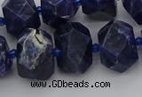 CNG5763 15.5 inches 12*16mm - 15*20mm faceted nuggets sodalite beads