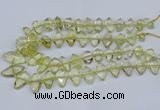 CNG5826 15.5 inches 8*18mm - 13*30mm freeform lemon quartz beads