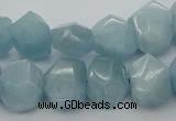 CNG5830 15.5 inches 12*16mm - 13*18mm faceted nuggets aquamarine beads