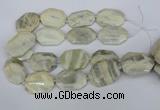 CNG5834 15.5 inches 20*30mm - 35*45mm faceted freeform moonstone beads