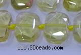 CNG5882 15.5 inches 10*14mm - 12*16mm faceted freeform lemon quartz beads