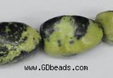 CNG59 15.5 inches 10*16mm - 20*35mm nuggets yellow pine turquoise beads