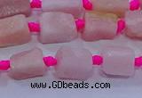 CNG5913 15.5 inches 4*6mm - 6*10mm nuggets rough pink opal beads