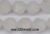 CNG6043 15.5 inches 12mm faceted nuggets white jade beads