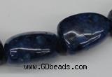 CNG61 15.5 inches 20*30mm nuggets lapis lazuli gemstone beads