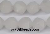 CNG6186 15.5 inches 10mm faceted nuggets white jade beads