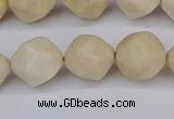 CNG6196 15.5 inches 10mm faceted nuggets jasper beads