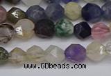 CNG6265 15.5 inches 6mm faceted nuggets mixed gemstone beads