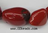 CNG63 15.5 inches 10*15mm - 25*40mm nuggets red jasper beads