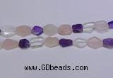 CNG6336 15.5 inches 14*18mm - 16*22mm freeform mixed quartz beads