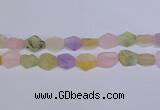 CNG6363 15.5 inches 14*18mm - 16*22mm freeform matte mixed quartz beads