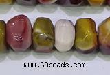 CNG6384 15.5 inches 6*14mm - 8*14mm nuggets mookaite beads