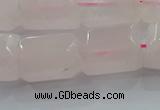 CNG6403 15.5 inches 15*20mm faceted nuggets rose quartz beads