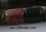 CNG6412 15.5 inches 15*20mm faceted nuggets moss agate beads