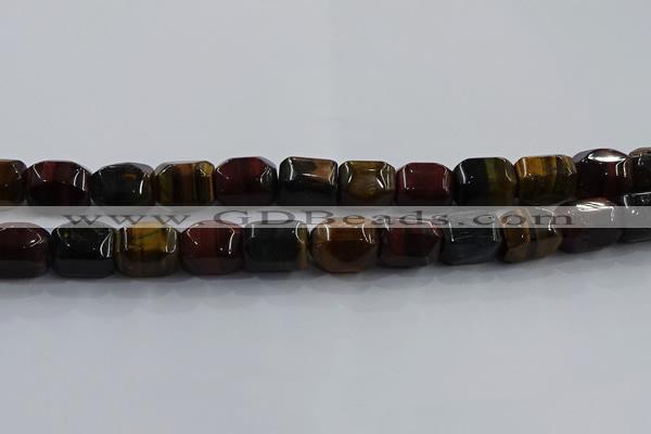 CNG6427 15.5 inches 15*20mm faceted nuggets mixed tiger eye beads