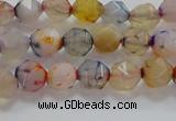 CNG6500 15.5 inches 6mm faceted nuggets agate beads wholesale