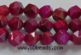 CNG6534 15.5 inches 6mm faceted nuggets red tiger eye beads