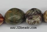 CNG66 15.5 inches 14*16mm - 25*35mm nuggets picasso jasper beads