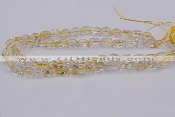 CNG6856 15.5 inches 8*12mm - 10*14mm nuggets citrine beads