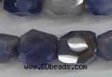 CNG689 15.5 inches 15*18mm - 18*20mm faceted nuggets agate beads