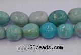 CNG6908 15.5 inches 8*12mm - 10*14mm nuggets amazonite beads