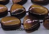 CNG696 15.5 inches 13*18mm - 15*16mm freeform yellow tiger eye beads