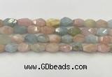 CNG6963 15.5 inches 10*14mm - 12*16mm faceted nuggets morganite beads