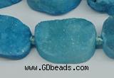 CNG7025 15.5 inches 20*28mm - 25*35mm freeform druzy agate beads