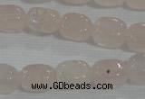 CNG704 15.5 inches 10*14mm nuggets rose quartz beads wholesale