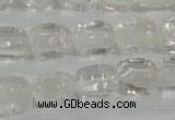 CNG705 15.5 inches 10*14mm nuggets white crystal beads wholesale