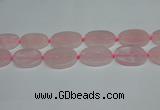 CNG7051 15.5 inches 25*35mm - 30*45mm freeform rose quartz beads