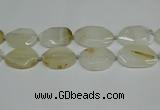 CNG7080 15.5 inches 25*35mm - 35*45mm faceted freeform agate beads