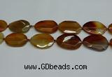 CNG7083 15.5 inches 25*35mm - 35*45mm faceted freeform agate beads