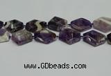 CNG7090 15.5 inches 25*35mm - 35*45mm faceted freeform amethyst beads